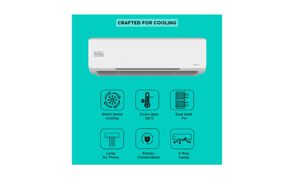 BLACK+DECKER 2025 Model 2 Ton 3 Star Heavy Duty Split Inverter AC - White  (BXACD3I320BP1IN, Copper Condenser)