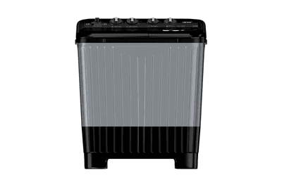 Acer 8.0 Kg 5 Star Semi-Automatic Top Loading Washing Machine(AR80SAMBGL124D, Black-Grey, 4 Wash Programs, Hexa Flow Pulsator, Advanced Lint Filter)