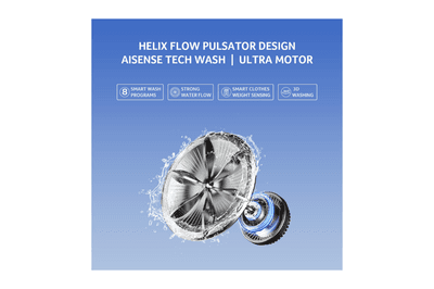 Acer 6.5 Kg 5 Star Fully-Automatic Top Loading Washing Machine (AR65HFATLH1C1LG24D, Light Grey,8 Wash Programs, Magic Filter, Robust Motor)