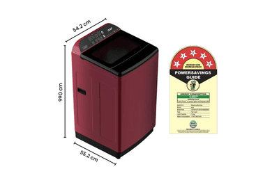 Acer 7.0 Kg 5 Star Fully-Automatic Top Loading Washing Machine (AR70HFATLH2C2CR24D, Cherry Red,12 Wash Programs, In-Built Heater, Magic Filter, Robust Motor)