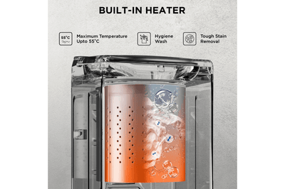 Black+Decker 7.0 Kg 5 Star Fully-Automatic Top Loading Washing Machine(BXWDB21VH70ADIN, Mid Black,12 Wash Programs, In-Built Heater, BLDC Motor)