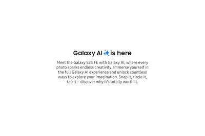 Samsung Galaxy S24 FE 5G AI Smartphone (Blue, 8GB RAM, 128GB Storage)