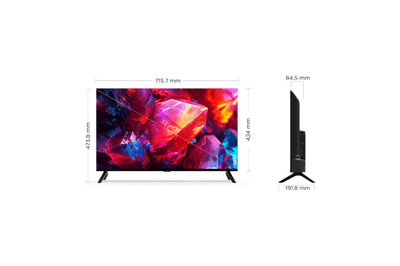 BLACK+DECKER 80 cm (32 inches) A1 Series HD Ready LED Smart Google TV BXTVGU32HD2841ATIN (Black)