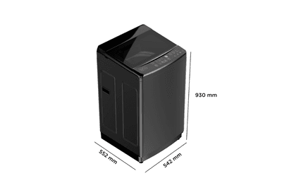 Black+Decker 7.0 Kg 5 Star Fully-Automatic Top Loading Washing Machine(BXWDB21VH70ADIN, Mid Black,12 Wash Programs, In-Built Heater, BLDC Motor)