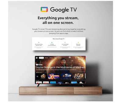 Acer I PRO Series 108 cm (43 inch) Full HD LED Smart Google TV with Android 14 (Black) | 16GB Storage | 30W Dolby Audio  (AR43FDIGU2841AT)