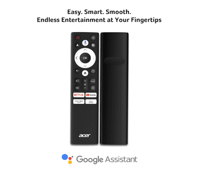 Acer I PRO Series 108 cm (43 inch) Full HD LED Smart Google TV with Android 14 (Black) | 16GB Storage | 30W Dolby Audio  (AR43FDIGU2841AT)