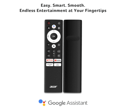 acer 109 cm (43 inches) Super Series 4K Ultra HD Smart QLED Google TV AR43QDXGU2875AT (Black)