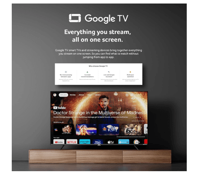acer 126 cm (50 inches) Super Series 4K Ultra HD Smart QLED Google TV AR50QDXGU2875AT (Black)