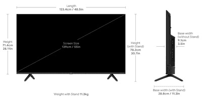 acer 139 cm (55 inches) Advanced I Series 4K Ultra HD Smart LED Google TV AR55GR2851UDFL (Black)