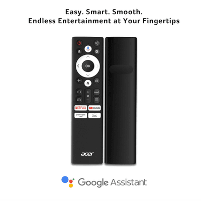 acer 139 cm (55 inches) Super Series 4K Ultra HD Smart QLED Google TV AR55QDXGU2875AT (Black)