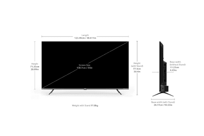 acer 139 cm (55 inches) Super Series 4K Ultra HD Smart QLED Google TV AR55QDXGU2875AT (Black)