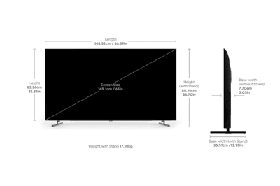 acer 164 cm (65 inches) Super Series 4K Ultra HD Smart QLED Google TV AR65QDXGU2875AT (Black) 2024 Model