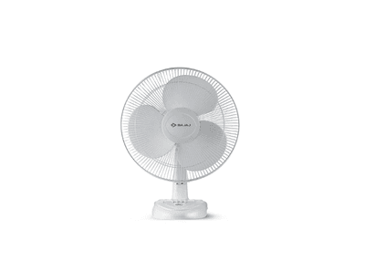 Bajaj Esteem 400 MM Table Fan | Table Fan For Kitchen & Home | High Air Thrust | High Speed | Overload Thermal Protection | Full Copper Motor | Silent Operation | 1-Yr Warranty 【White】