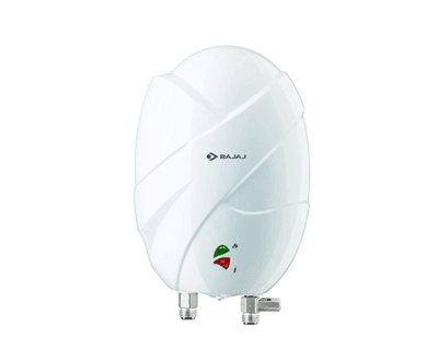 Bajaj Flora 3 Litre Instant Vertical Water Heater | 4.5Kw | Fire Retardant Cable | Multiple Safety Systems | 2 Yr Warranty 【White】