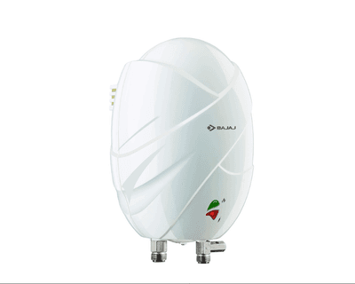 Bajaj Flora 3 Litre Instant Vertical Water Heater | 4.5Kw | Fire Retardant Cable | Multiple Safety Systems | 2 Yr Warranty 【White】