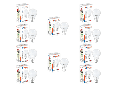 Bajaj Ivora Hb Led Lamp 9W Cdl Cool Daylight | Energy Efficient | Environment Friendly | Ir, Uv Free | 3.5 Kv Surge Protection | Led B22 Bulb For Home | (Pack Of 10) | 1 Yr Warranty