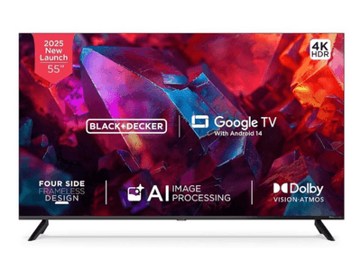 BLACK+DECKER 55-INCH RELAY Series 4K UHD LED TV(Model:BXTVGU55UD2875BTIN)