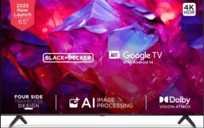 BLACK+DECKER 65-INCH PRISM Series 4K QLED TV (Model: BXTVGU65UD2875NTIN)