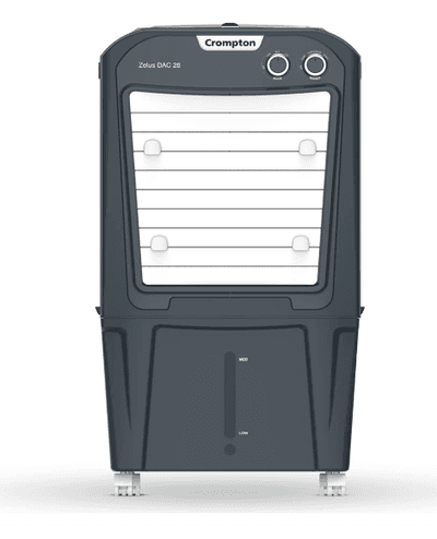 Crompton Zelus 28 Litres Desert Air Cooler for home | Large & Easy Clean Ice Chamber | 4-Way Air Deflection | High Density Honeycomb Pads | Everlast Pump | Auto Fill