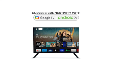 EARTHONIC 139 cm (55 inches) 4K Ultra HD Smart QLED TV E55UHD4KQ11GS24 (Black)