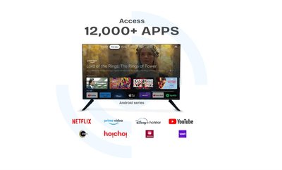 EARTHONIC 43-Inch (109 cm) Full HD Smart Android LED TV | Built-in Wi-Fi 1920x1080 Resolution | Made in India | HDMI, USB (E43FHD9AO Fighter model)