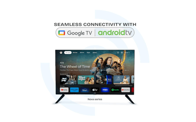 EARTHONIC 50-Inch 4K Ultra HD Smart LED TV NOVA Series – Voice Control, HDR, Dolby Audio, Chromecast Built-in, Wi-Fi, 60Hz Refresh Rate, Slim Bezel Design