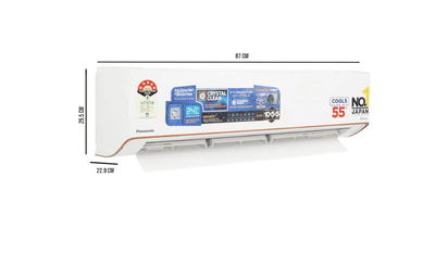 Panasonic EU 7 in 1 Convertible 1.5 Ton 3Star Inverter Split,(100% Copper Condenser, CS/CU-EU18BKY3), 55°Tested, PM0.1 Filter,2 Way Swing, High CFM & Eco tough Outdoor Crystal Clean Technology