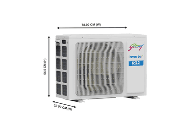 Godrej 1 Ton 3 Star Inverter Split AC (Copper, 2022 model, 5-in-1 convertible, Nano-Coated anti-viral filter AC 1T SIC 12TTC3-WWA, White)