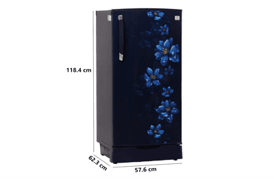 Godrej 180 L 1 Star Direct Cool Advanced Capillary Technology With Jumbo Vegetable Tray Single Door Refrigerator (RD EDGE 205A THF BR BL,Berry Blue)