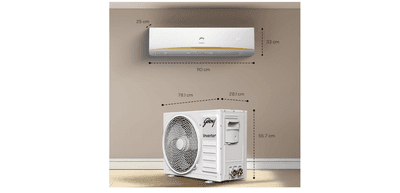 Godrej 2.5 Ton 3 Star, 5 Years Comprehensive Warranty, AI powered, 5-In-1 Convertible Cooling, 4 Way Air Swing Inverter Split AC (Copper, Heavy-Duty Cooling At 52 °C, AC 2.5T EI 30LINV3R32-WWR, White)