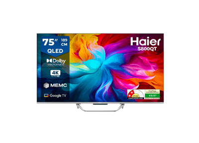 Haier QLED S800QT Series 189cm(75) 4K Smart Google TV With Dolby Vision. Atmos