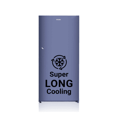 Haier 190L 2 Star Radish Blue Finish Direct Cool Single Door Refrigerator