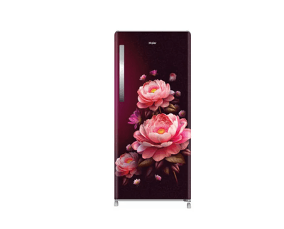 Haier 190L 3 Star Red Blossom Single Door Refrigerator (HRD-2113CRB-N)