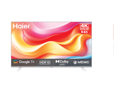 Haier 4K Ultra HD K85 Series 165cm(65) Smart Google TV -H65K85FUX (2025 Model)
