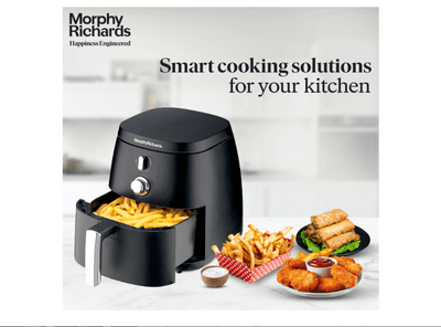 Morphy Richards Classic 5 Litres Air Fryer with Adjustable Temperature, Timer Control, Cool Touch Handle (Black)