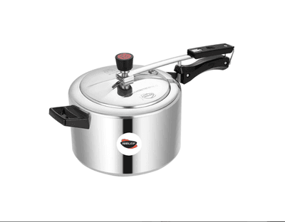 Bajaj Nirlep NutriHealth 5 Litre Inner Lid Aluminium Pressure Cooker