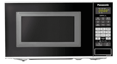 Panasonic 20L Grill Microwave Oven(NN-GT221WFDG,White, 38 Auto Cook Menus )