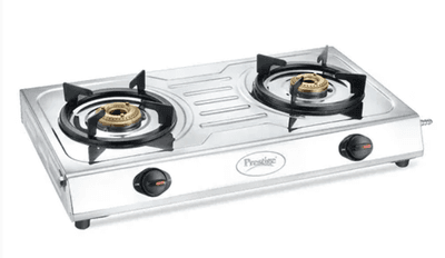 PRESTIGE PRIME 2 BURNER LP GAS STOVE SS (40098)