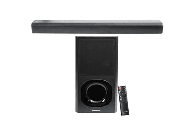 Panasonic 160W 2.1Ch with 3D Surround Soundbar Speaker System, Bluetooth, USB, RCA, AUX Inputs Remote Control (SC-HTS160GWK,Black)