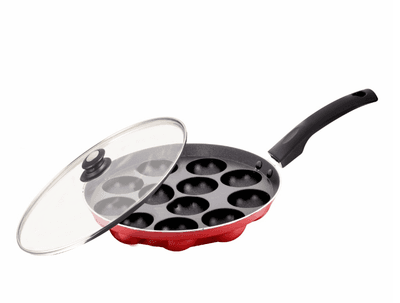 United Ekta Appam tawa with glass lid 12craters (PK0704)