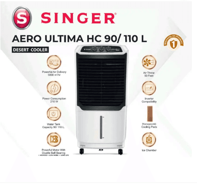 SINGER Aero Ultima Honeycomb Room Cooler 90 Ltr