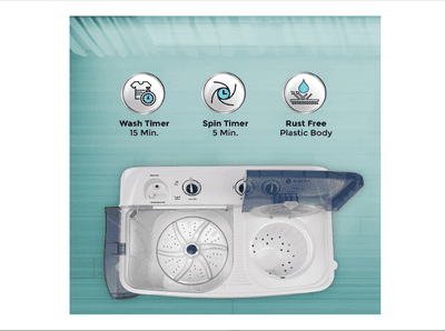 Singer Maestro Ultima 7.5 Kg Semi-Automatic Top Loading Washing Machine (White/Blue)