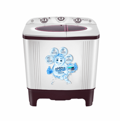 SINGER Maestroclean Washing Machine 7 KG (Semi Automatic Top Load Maroon & White)