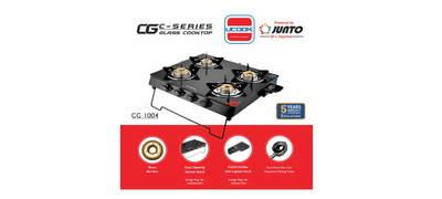 Junto United Ekta gas stove 4 burner (CG0004)