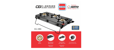Junto United Ekta Gas Stove 3 burner (CG0003)