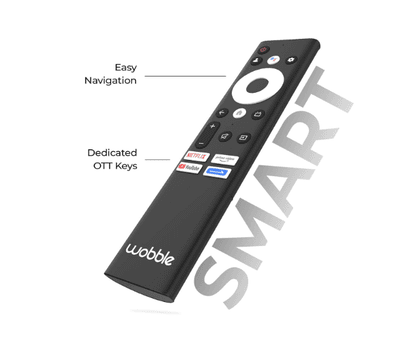 Wobble 139.7 cm (55 inches) UD Series 4K Ultra HD Smart LED Google TV WB55UDAGU2875D25 (Black)