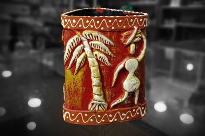 Paper Mache Pen Stand_k21