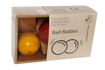 Channapatna Ball Rattle Set Of 2