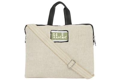 Warli Fabric Canvas Laptop Bag