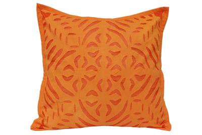 Emb Applique Pure Cotton Cushion Cover